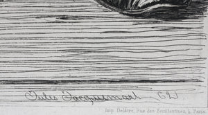 Jules-Ferdinand Jacquemart. Travel Souvenirs. Etching. 1862.