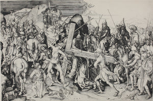 Martin Schongauer, after. Christ carrying the Cross. Photogravure after engraving. Late XIX C.
