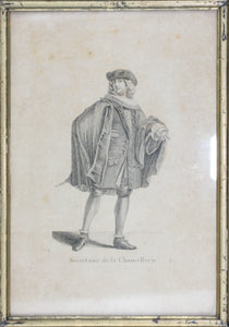Johann Rudolf Huber, after. Secrétaire de la Chancellerie. Engraved by Johann Rudolf Schellenberg. Basel, 1798.