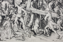 Load image into Gallery viewer, Martin Schongauer, after. Christ carrying the Cross. Photogravure after engraving. Late XIX C.
