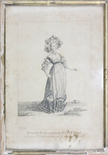 Load image into Gallery viewer, Hans Holbein the Younger, after. Demoiselle de condition du XVIème Siècle. Engraving by Johann Rudolf Schellenberg. Basel, 1798.
