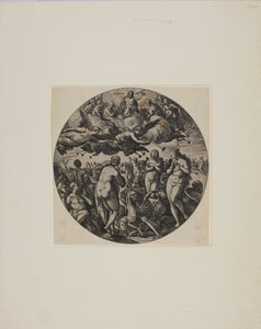Jan van der Straet, after. The Raising of the Dead. Engraving by Hendrik Goltzius. 1577 (circa).
