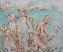 Load image into Gallery viewer, Edna Hibel Plotkin. Friesland. Color lithograph. 1977.
