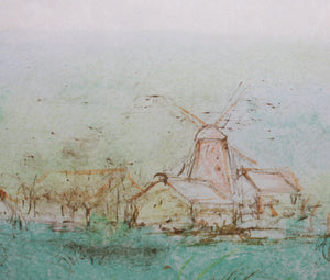Edna Hibel Plotkin. Friesland. Color lithograph. 1977.