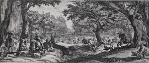 Jacques Callot, after. The Stag Hunt. Etching. ca. 1619–20.