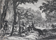 Load image into Gallery viewer, Jacques Callot, after. The Stag Hunt. Etching. ca. 1619–20.
