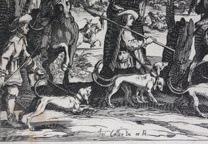 Jacques Callot, after. The Stag Hunt. Etching. ca. 1619–20.