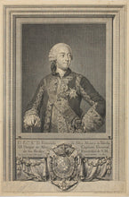 Load image into Gallery viewer, Anton Raphael Mengs, after. Portrait of the Duke of Alba. Engraving by Manuel Salvador Carmona. 1786.
