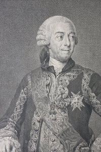 Anton Raphael Mengs, after. Portrait of the Duke of Alba. Engraving by Manuel Salvador Carmona. 1786.