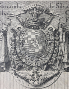 Anton Raphael Mengs, after. Portrait of the Duke of Alba. Engraving by Manuel Salvador Carmona. 1786.
