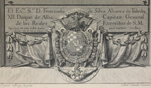 Load image into Gallery viewer, Anton Raphael Mengs, after. Portrait of the Duke of Alba. Engraving by Manuel Salvador Carmona. 1786.
