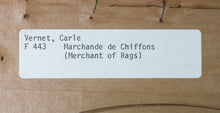 Load image into Gallery viewer, Carle Vernet, after. Marchande de Chiffons. Tinted lithograph. XIX Century.
