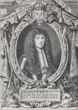 Load image into Gallery viewer, Anselm van Hulle, after. Portrait of Louis XIV. Engraving. C. 1697.
