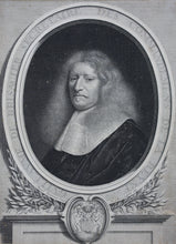 Load image into Gallery viewer, Antoine Masson. Portrait of Guillaume de Brisacier. Engraving after Nicolas Mignard. 1664.
