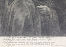Load image into Gallery viewer, Anthony van Dyck, after. Portrait of Gerardo Seghers. Engraving by Lucas Vorsterman I. 1645-1655.
