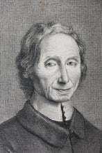 Load image into Gallery viewer, Jean-Baptiste Santerre, after. Portrait of Nicolas Malebranche. Engraving by Nicolas Etienne Edelinck. 1715 - 1767.
