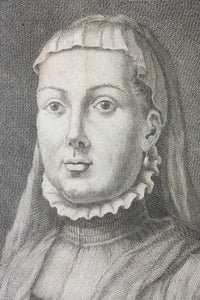 Giuseppe Zocchi, after. Portrait of: Laudomia Acciaiuoli. Engraving by Francesco Allegrini. 1750-1760 (circa).