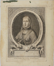 Load image into Gallery viewer, Giuseppe Zocchi, after. Portrait of: Laudomia Acciaiuoli. Engraving by Francesco Allegrini. 1750-1760 (circa).
