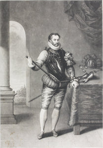 Hieronymus Wierix, after. Portrait of William the First, Prince of Orange. Etching and mezzotint by Charles Turner. 1814.