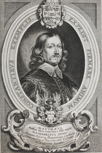 Anselmus Van Hulle, after. Portrait of Matthäus Wesenbeck. Engraving by Pieter de Bailliu. 1649..