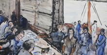 Load image into Gallery viewer, Rene Demeurisse. La halle aux poissons à la Rochelle. First half of the 20th century.

