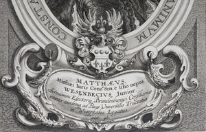 Anselmus Van Hulle, after. Portrait of Matthäus Wesenbeck. Engraving by Pieter de Bailliu. 1649..