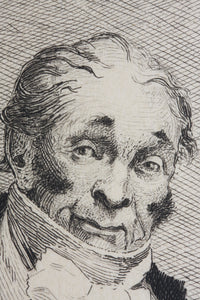 Georges Jules Auguste Cain, after. Portrait of Mr. Lhéritier. Etching by Léon Gaucherel. 1881.