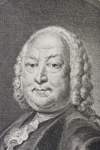 Hendrik Pothoven, after. Portrait of Daniel de Dieu. Engraving by Jacob Houbraken. 1757.