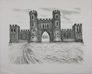 David Gentleman. Ralph Allen's Sham Castle. Lithograph. 1975