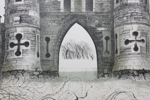 David Gentleman. Ralph Allen's Sham Castle. Lithograph. 1975