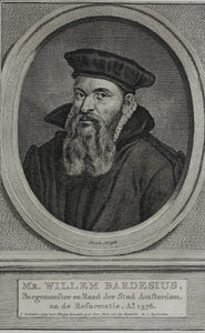 Jacob Houbraken. Portrait of Willem Bardesius. Engraving. 1749 - 1759 and/or 1796.