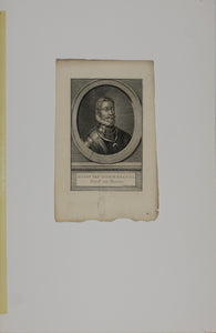 Jacob Houbraken. Portrait of Philips van Montmorency. Engraving. 1713-1780.