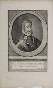 Jacob Houbraken. Portrait of Philips van Montmorency. Engraving. 1713-1780.