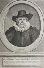 Load image into Gallery viewer, Thomas de Keyser, after. Hendrik Pothoven, after. Portrait of Antonius Oetgens van Waveren. Engraving by Jacob Houbraken. 1749 - 1780 and/or 1796.
