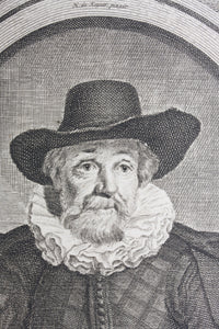 Thomas de Keyser, after. Hendrik Pothoven, after. Portrait of Antonius Oetgens van Waveren. Engraving by Jacob Houbraken. 1749 - 1780 and/or 1796.
