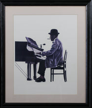 Load image into Gallery viewer, Thomas A. McKinney. Pianist Willie &quot;The Lion&quot; Smith. Print. 20th Century.
