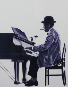 Thomas A. McKinney. African-American art. Pianist Willie "The Lion" Smith. Print. 20th Century.
