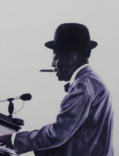 Load image into Gallery viewer, Thomas A. McKinney. African-American art. Pianist Willie &quot;The Lion&quot; Smith. Print. 20th Century.
