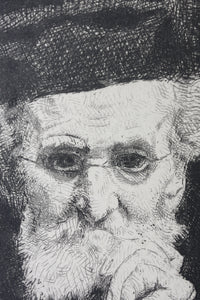 Léon Bonnat. Portrait of Leon Cogniet. Engraving. 1881.