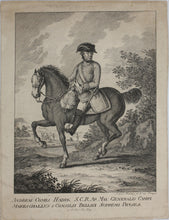 Load image into Gallery viewer, Johan Balzer. Portrait of Count András Hadik de Futak. Engraving. 1780 - 1800.
