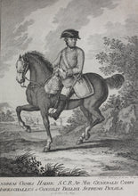 Load image into Gallery viewer, Johan Balzer. Portrait of Count András Hadik de Futak. Engraving. 1780 - 1800.
