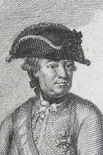 Load image into Gallery viewer, Johan Balzer. Portrait of Count András Hadik de Futak. Engraving. 1780 - 1800.
