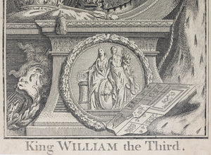 Sir Godfrey Kneller, after. Jacobus Houbraken, after. Portrait of King William the Third. Engraving. 18th century(?).