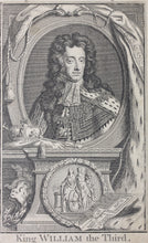 Load image into Gallery viewer, Sir Godfrey Kneller, after. Jacobus Houbraken, after. Portrait of King William the Third. Engraving. 18th century(?).
