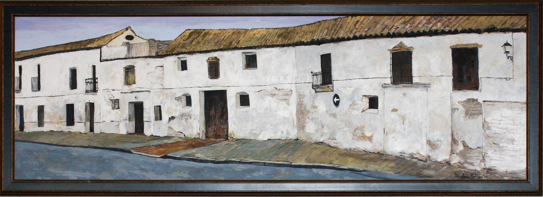 Maria Roldan Benitez. Broad street Ecija. Painting. 2001.