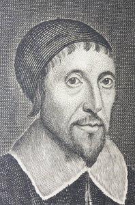 William Dobson, after. Portrait of Edmund Calamy. Engraving by James Caldwell. 18th century.