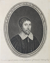 Load image into Gallery viewer, William Dobson, after. Portrait of Edmund Calamy. Engraving by James Caldwell. 18th century.
