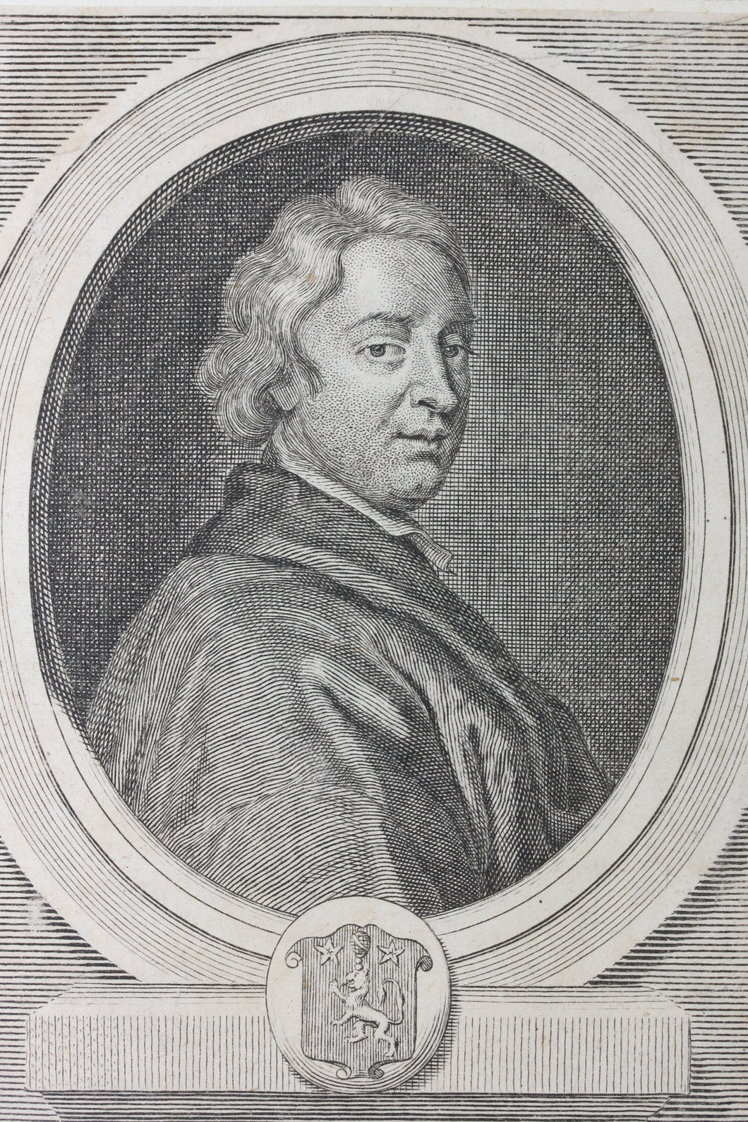 George Vertue. Portrait of Mr. John Dryden. Engraving. 1729.