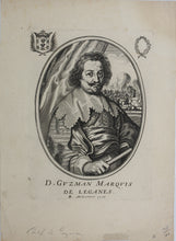 Load image into Gallery viewer, Balthasar Moncornet (publisher). Portrait of Diego Felipe de Guzman, Marqués de Leganes. Engraving. 1615-1668.
