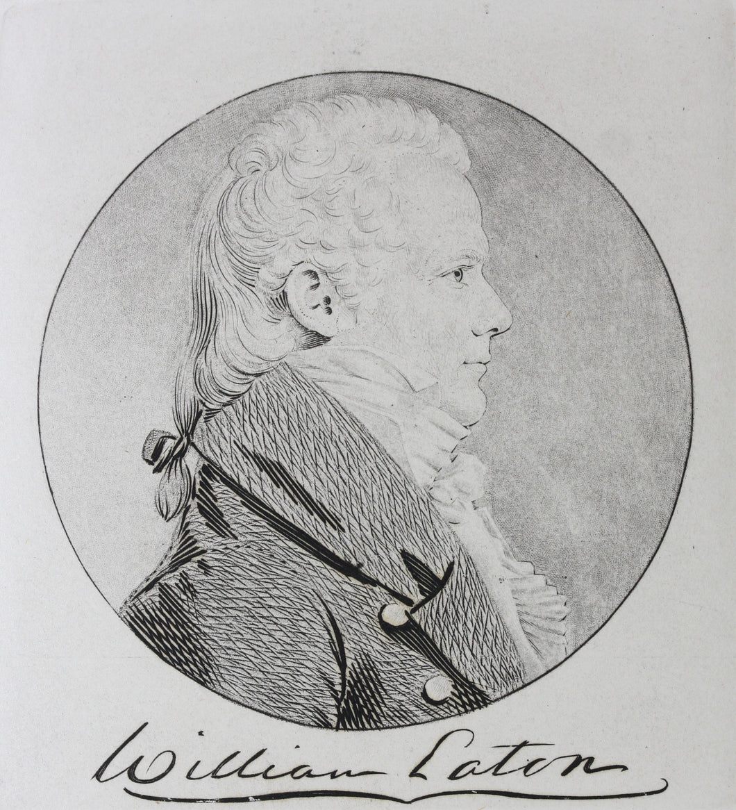 Charles Balthazar Julien Fevret de Saint-Mémin. Portrait of General William Eaton. Engraving. 1808.